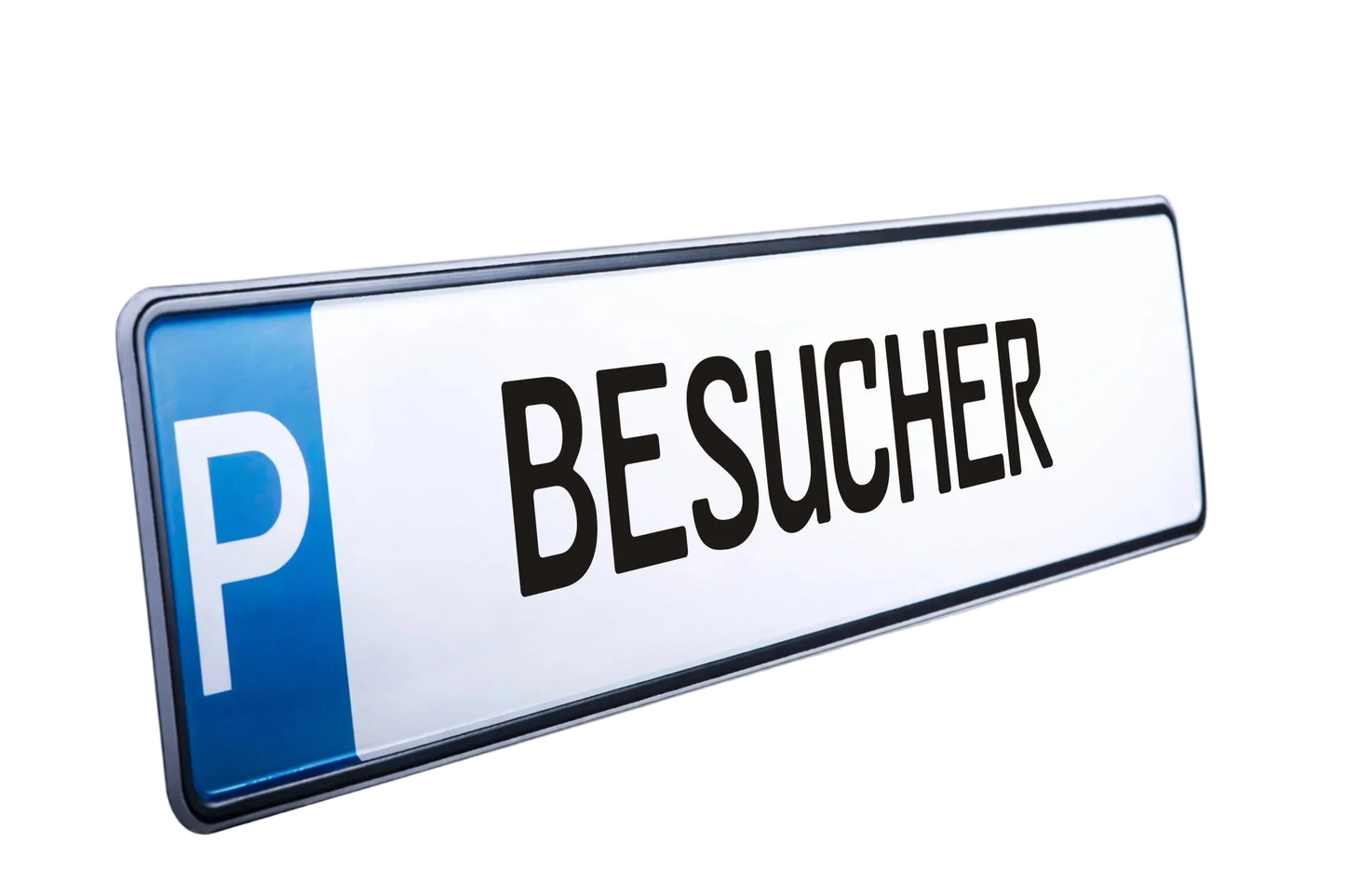 Parkplatz-Kennzeichen mit Aufschrift BESUCHER