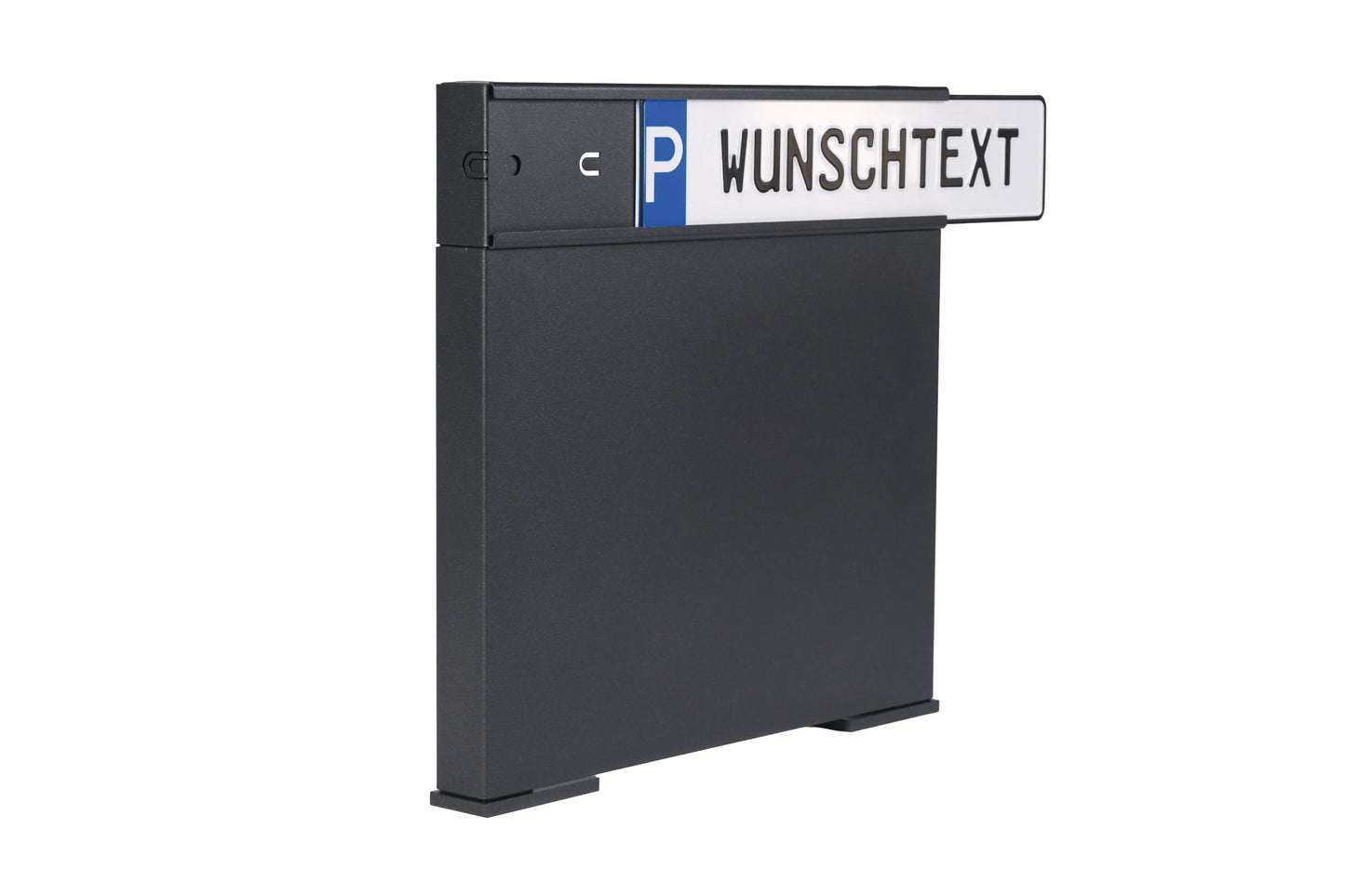 Parkplatz-Kennzeichen Halterung mit Aufschrift Wunschtext