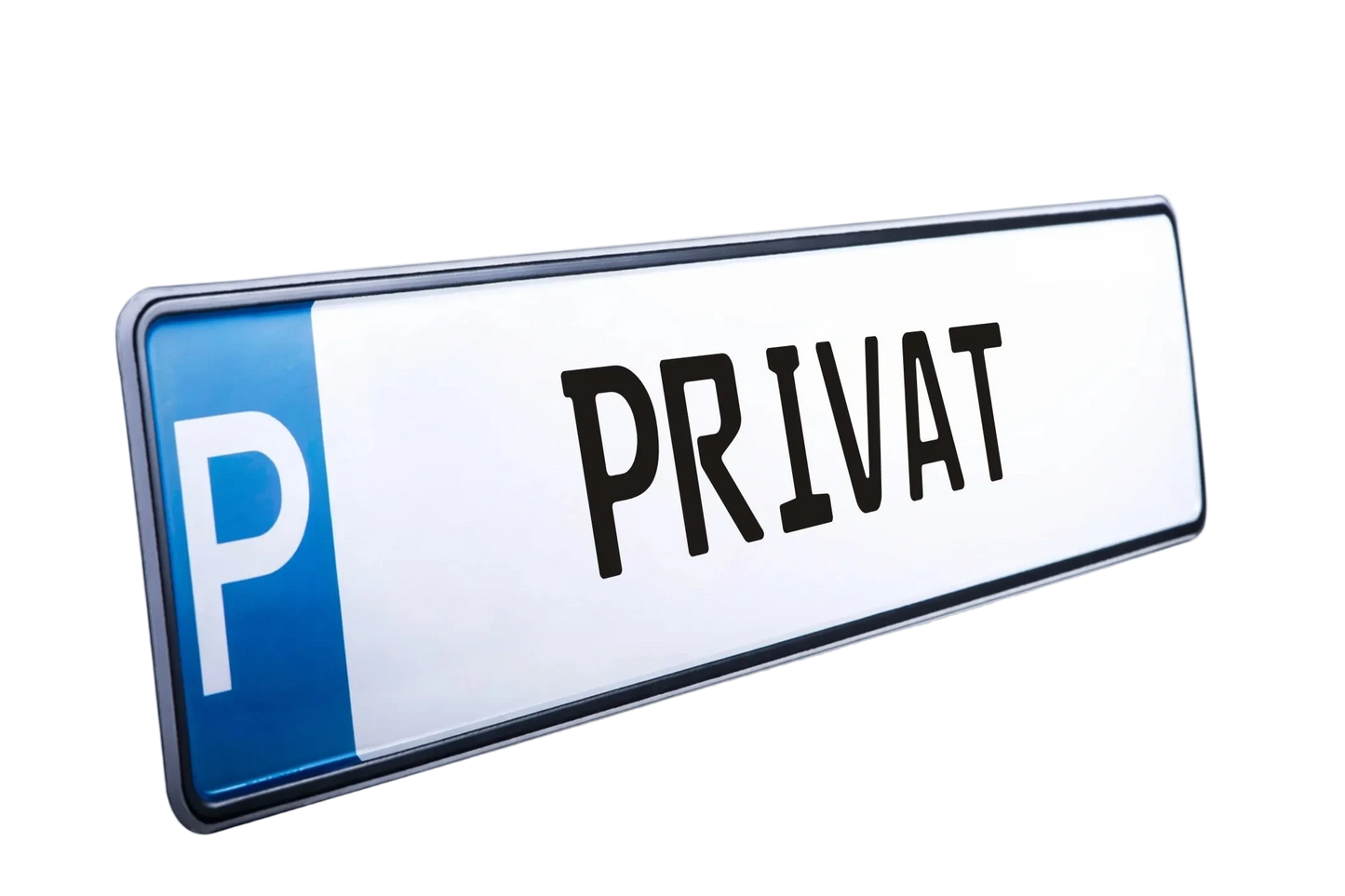 Parkplatz-Kennzeichen mit Aufschrift PRIVAT