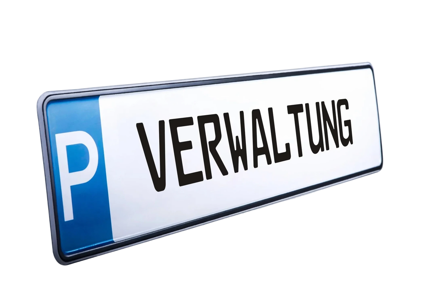 Parkplatz-Kennzeichen mit Aufschrift VERWALTUNG