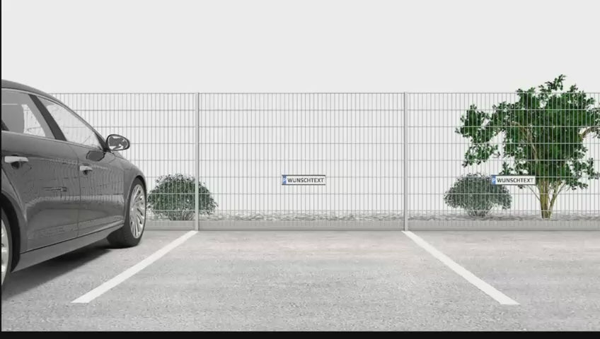 Parkplatzschild Halterung für Zäune Montagevideo